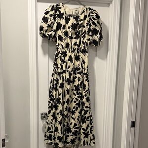 Moon River Black Floral Maxi Dress